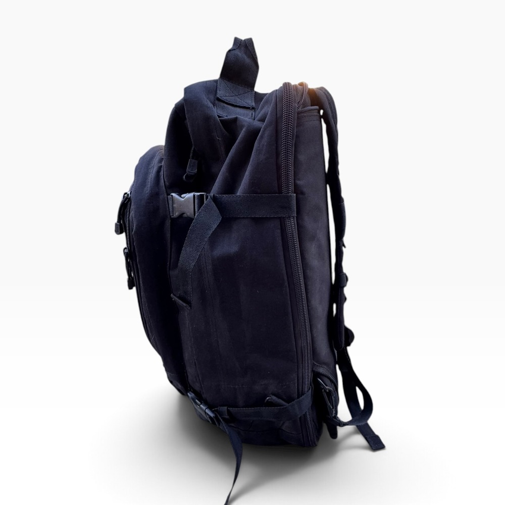 Sandpiper of California Bug Out Bag Black Tactical Expandable Backpack Canvas - Picture 3 of 10